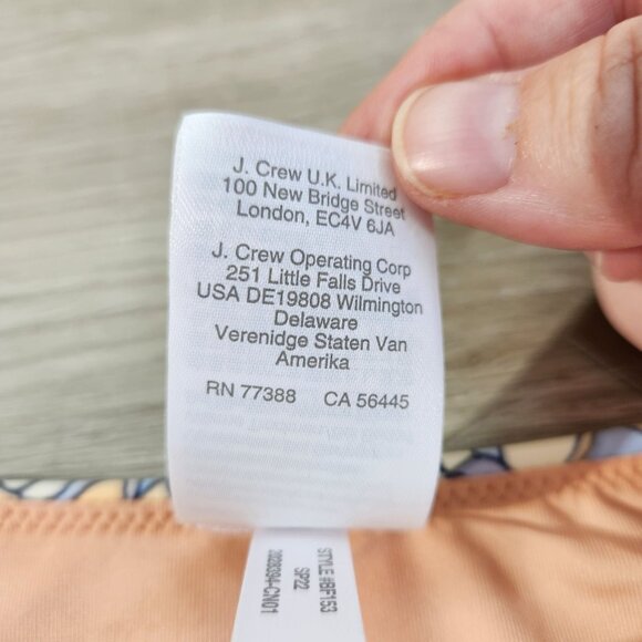 J. Crew Curved-waist Cheeky Bikini Bottom Kaleidoscope New W Tags Women's Size M - Picture 13 of 16
